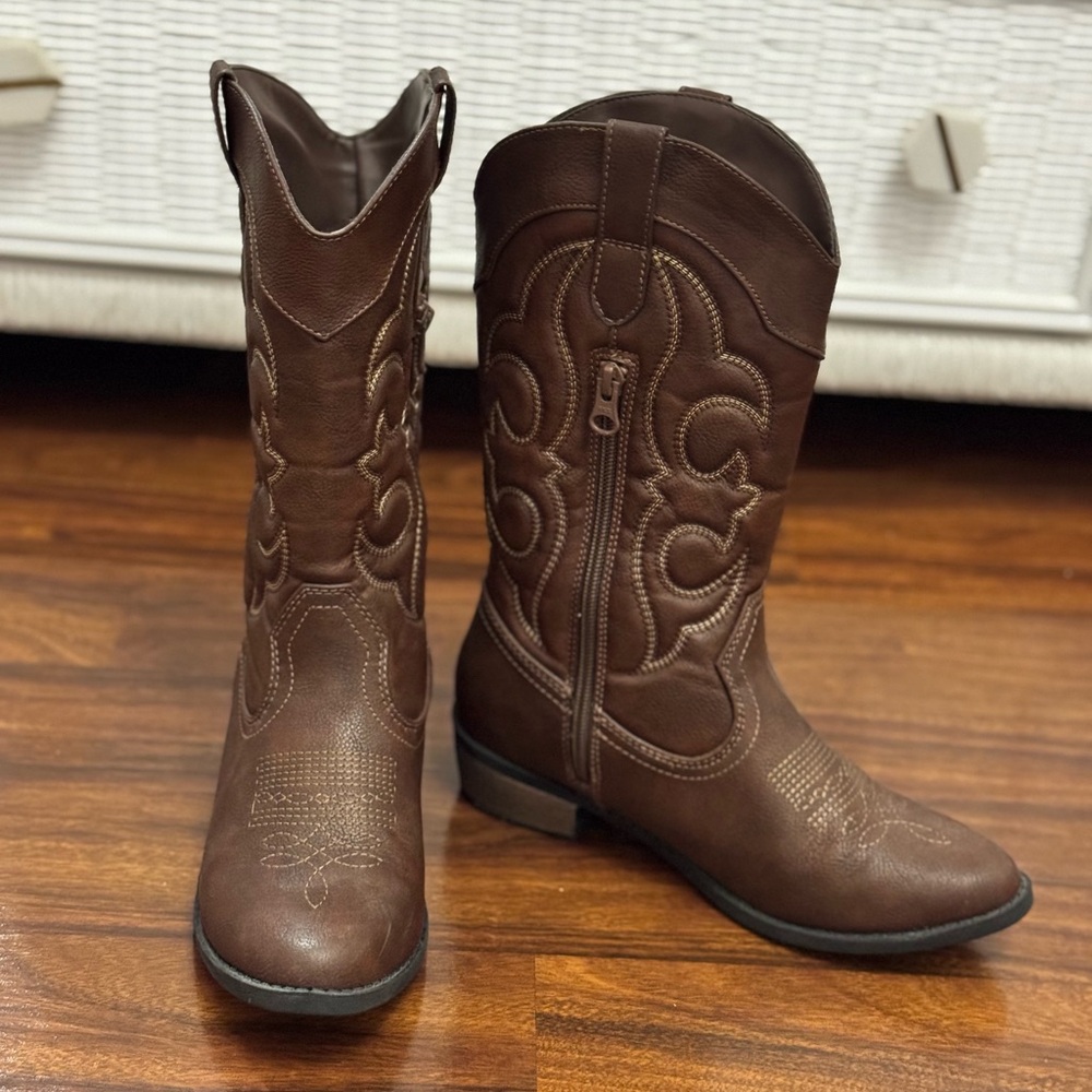 Cat & Jack Brown Cowgirl Boots